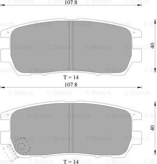 BOSCH 0 986 AB9 182 - Тормозные колодки, дисковые, комплект unicars.by