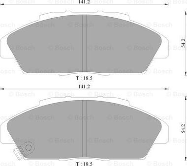 BOSCH 0 986 AB9 120 - Тормозные колодки, дисковые, комплект unicars.by