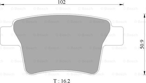 BOSCH 0 986 AB9 355 - Тормозные колодки, дисковые, комплект unicars.by