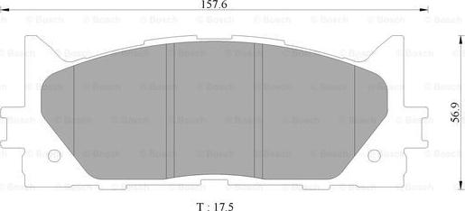 BOSCH 0 986 AB9 367 - Тормозные колодки, дисковые, комплект unicars.by