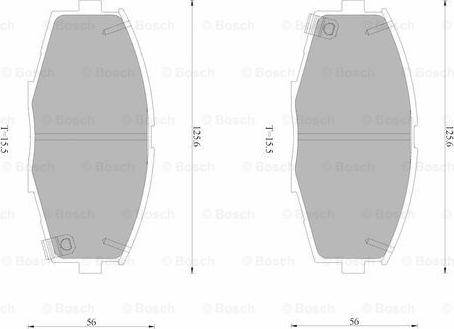 BOSCH 0 986 AB9 321 - Тормозные колодки, дисковые, комплект unicars.by