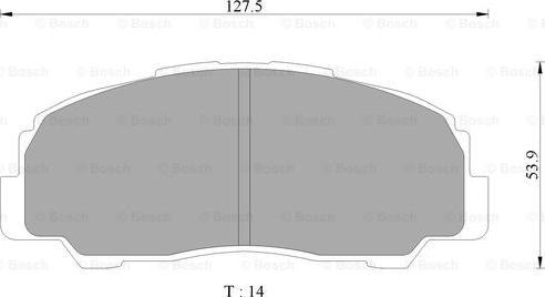 BOSCH 0 986 AB9 255 - Тормозные колодки, дисковые, комплект unicars.by