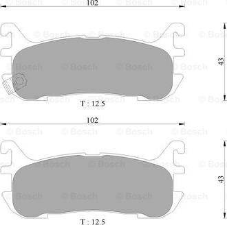 BOSCH 0 986 AB9 263 - Тормозные колодки, дисковые, комплект unicars.by