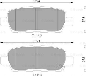 BOSCH 0 986 AB9 283 - Тормозные колодки, дисковые, комплект unicars.by