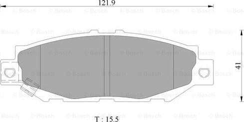 BOSCH 0 986 AB9 277 - Тормозные колодки, дисковые, комплект unicars.by