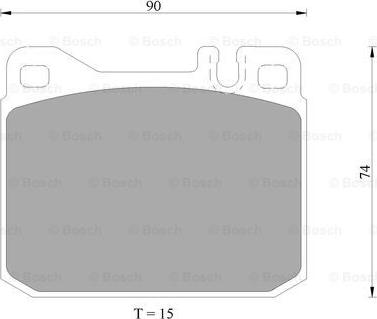 BOSCH 0 986 AB4 988 - Тормозные колодки, дисковые, комплект unicars.by