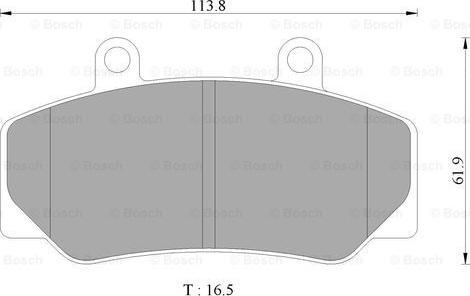 BOSCH 0 986 AB4 434 - Тормозные колодки, дисковые, комплект unicars.by