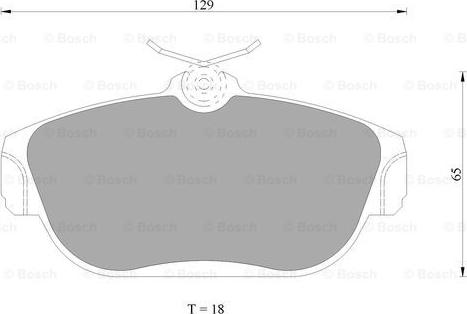 BOSCH 0 986 AB4 685 - Тормозные колодки, дисковые, комплект unicars.by