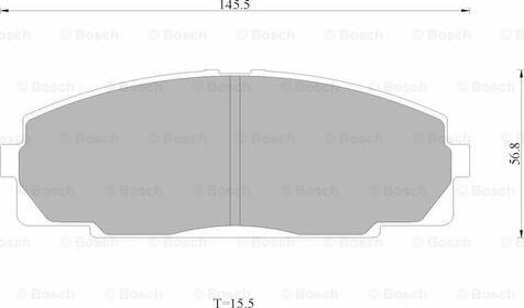 BOSCH 0 986 AB4 399 - Тормозные колодки, дисковые, комплект unicars.by