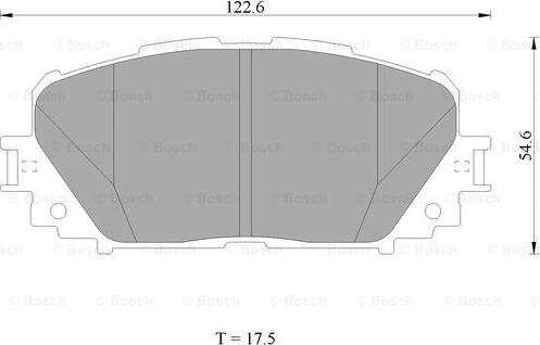 BOSCH 0 986 AB1 498 - Тормозные колодки, дисковые, комплект unicars.by