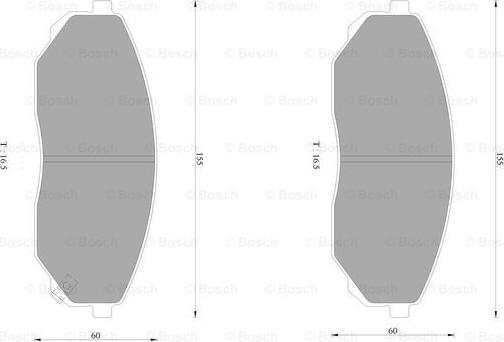 BOSCH 0 986 AB1 441 - Тормозные колодки, дисковые, комплект unicars.by