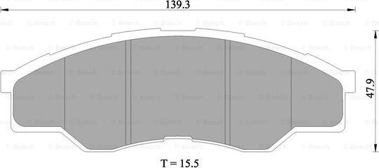 BOSCH 0 986 AB1 414 - Тормозные колодки, дисковые, комплект unicars.by