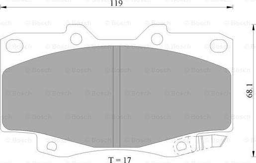 BOSCH 0 986 AB1 415 - Тормозные колодки, дисковые, комплект unicars.by