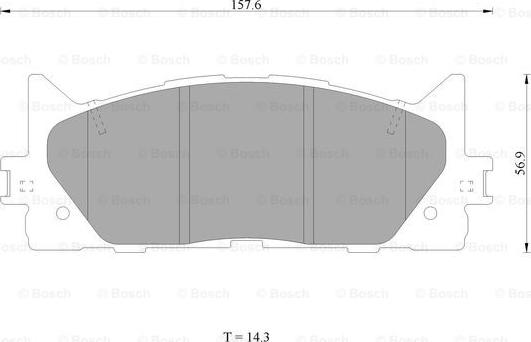 BOSCH 0 986 AB1 420 - Тормозные колодки, дисковые, комплект unicars.by