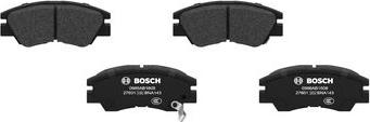 BOSCH 0 986 AB1 608 - Тормозные колодки, дисковые, комплект unicars.by