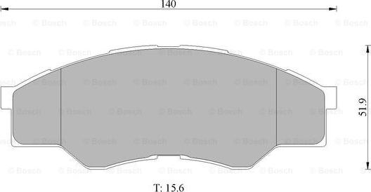 BOSCH 0 986 AB1 007 - Тормозные колодки, дисковые, комплект unicars.by