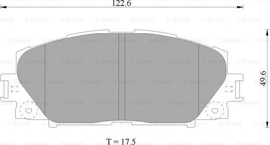 BOSCH 0 986 AB1 080 - Тормозные колодки, дисковые, комплект unicars.by