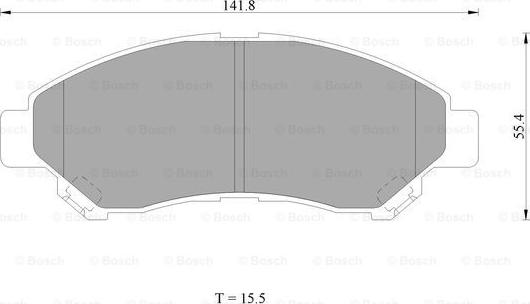 BOSCH 0 986 AB1 088 - Тормозные колодки, дисковые, комплект unicars.by