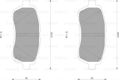 BOSCH 0 986 AB1 072 - Тормозные колодки, дисковые, комплект unicars.by