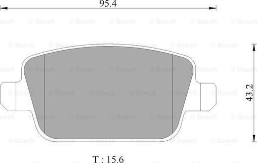 BOSCH 0 986 AB1 144 - Тормозные колодки, дисковые, комплект unicars.by