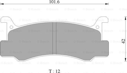 BOSCH 0 986 AB1 123 - Тормозные колодки, дисковые, комплект unicars.by