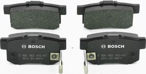 BOSCH 0 986 AB3 491 - Тормозные колодки, дисковые, комплект unicars.by