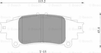 BOSCH 0 986 AB3 531 - Тормозные колодки, дисковые, комплект unicars.by