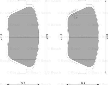 BOSCH 0 986 AB3 093 - Тормозные колодки, дисковые, комплект unicars.by