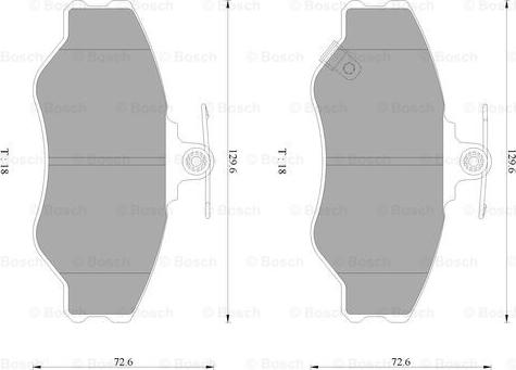 BOSCH 0 986 AB3 026 - Тормозные колодки, дисковые, комплект unicars.by