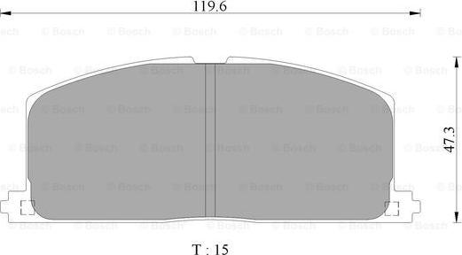 BOSCH 0 986 AB2 491 - Тормозные колодки, дисковые, комплект unicars.by