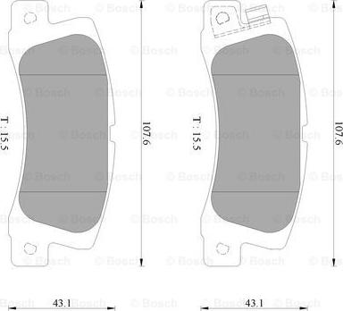 BOSCH 0 986 AB2 429 - Тормозные колодки, дисковые, комплект unicars.by