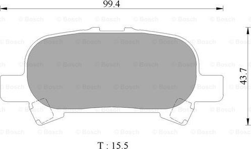 BOSCH 0 986 AB2 504 - Тормозные колодки, дисковые, комплект unicars.by