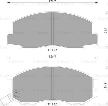 BOSCH 0 986 AB2 049 - Тормозные колодки, дисковые, комплект unicars.by