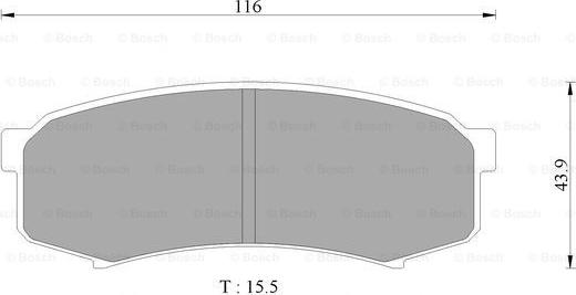 BOSCH 0 986 AB2 074 - Тормозные колодки, дисковые, комплект unicars.by