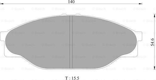 BOSCH 0 986 AB2 071 - Тормозные колодки, дисковые, комплект unicars.by