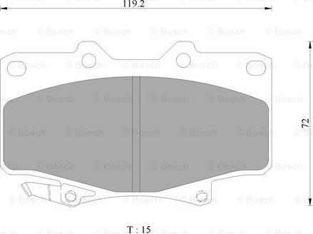 BOSCH 0 986 AB2 073 - Тормозные колодки, дисковые, комплект unicars.by