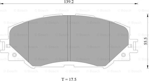 BOSCH 0 986 AB2 396 - Тормозные колодки, дисковые, комплект unicars.by