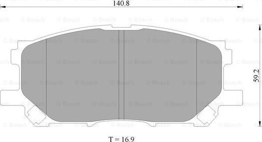 BOSCH 0 986 AB2 391 - Тормозные колодки, дисковые, комплект unicars.by