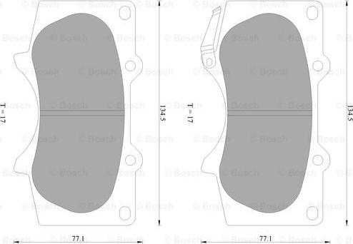 BOSCH 0 986 AB2 392 - Тормозные колодки, дисковые, комплект unicars.by