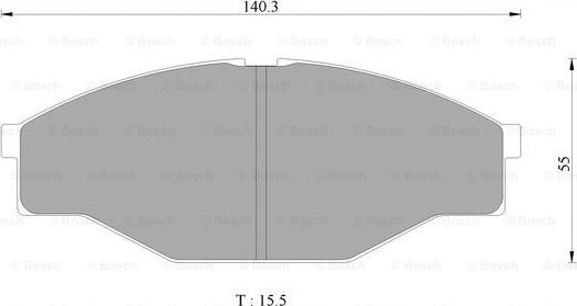 BOSCH 0 986 AB2 340 - Тормозные колодки, дисковые, комплект unicars.by