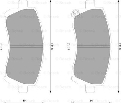 BOSCH 0 986 AB2 324 - Тормозные колодки, дисковые, комплект unicars.by