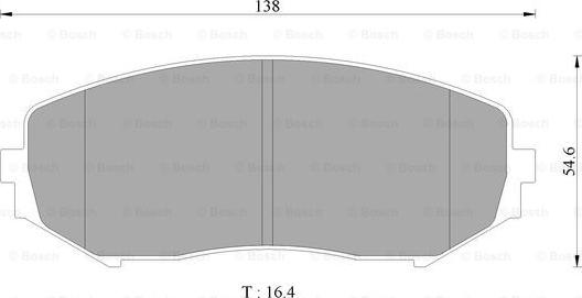 BOSCH 0 986 AB2 371 - Тормозные колодки, дисковые, комплект unicars.by