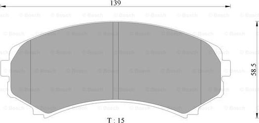 BOSCH 0 986 AB2 378 - Тормозные колодки, дисковые, комплект unicars.by