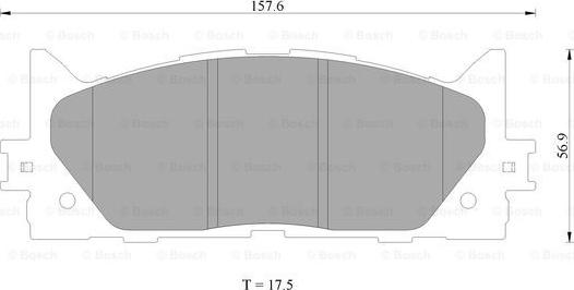 BOSCH 0 986 AB2 299 - Тормозные колодки, дисковые, комплект unicars.by