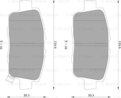 BOSCH 0 986 AB2 295 - Тормозные колодки, дисковые, комплект unicars.by