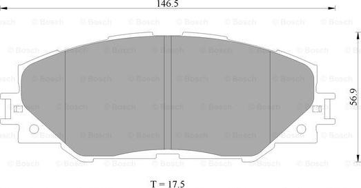 BOSCH 0 986 AB2 298 - Тормозные колодки, дисковые, комплект unicars.by