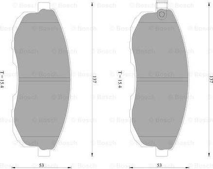 BOSCH 0 986 AB2 292 - Тормозные колодки, дисковые, комплект unicars.by