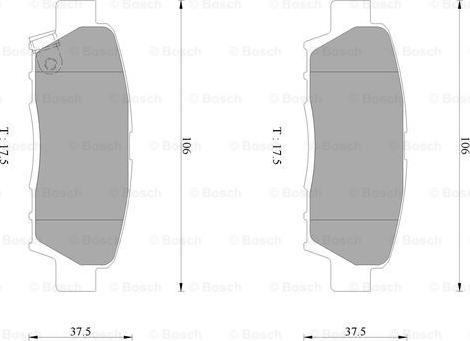 BOSCH 0 986 AB2 246 - Тормозные колодки, дисковые, комплект unicars.by