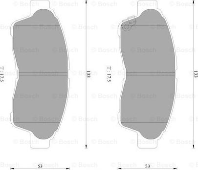 BOSCH 0 986 AB2 242 - Тормозные колодки, дисковые, комплект unicars.by