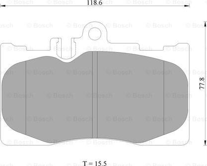 BOSCH 0 986 AB2 286 - Тормозные колодки, дисковые, комплект unicars.by